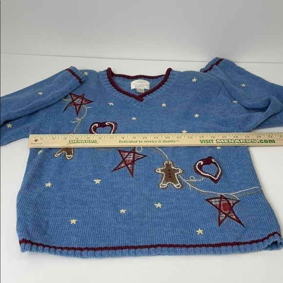 Christopher & Banks Christmas sweater SZ M - Picture 5 of 11